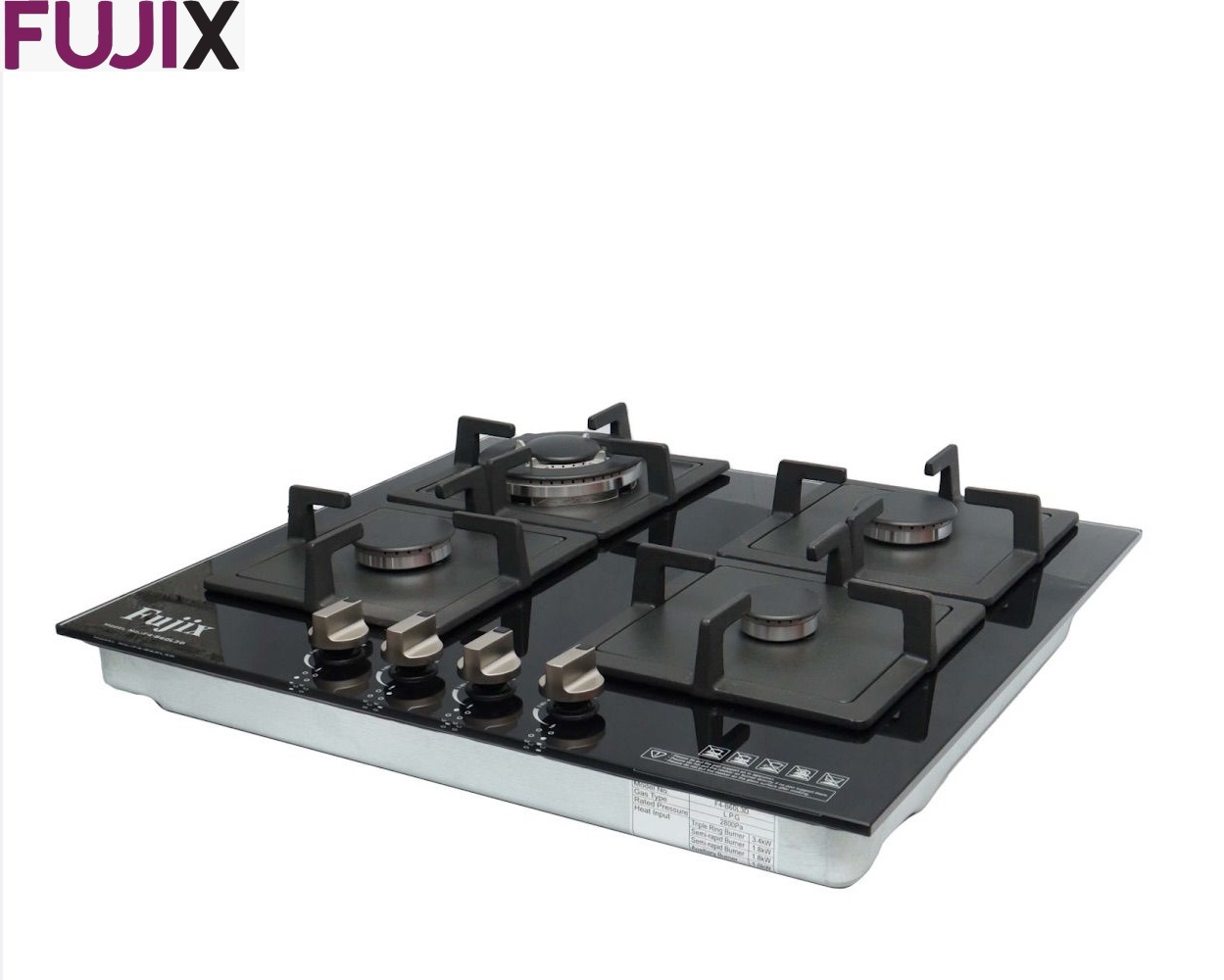Fujix 4 Burner Gas Hob Electric 